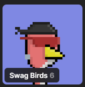 DegeneratePepe's tweet photo. @SwagBirdsNft @MagicEden Verify the swag birddss @MagicEden https://t.co/YDDM0PBt6w