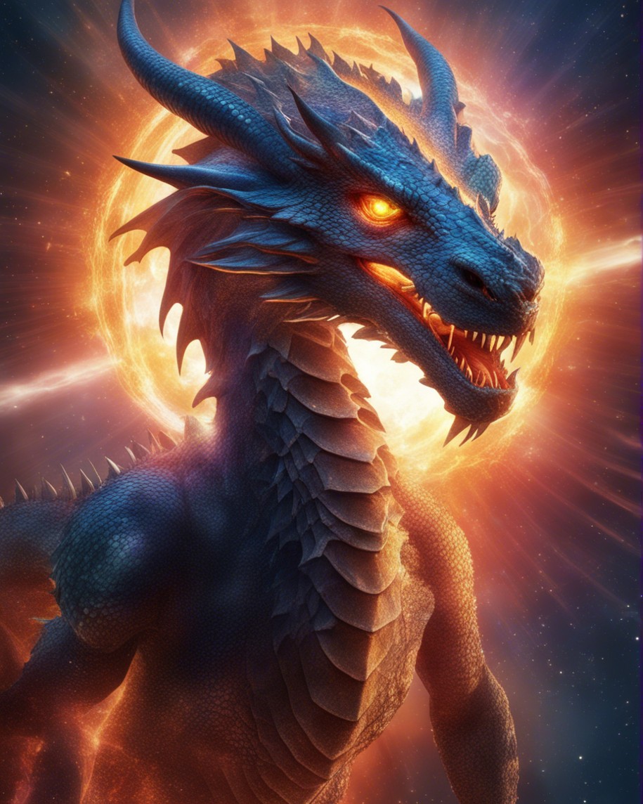 D4v3_0's tweet image. Unleashing our latest AI art: a dragon that doesn't just rule the skies but conquers galaxies. Imagine scales made of stardust and breath hotter than a supernova. 🐉🌌 #SpaceDragon #AIart
