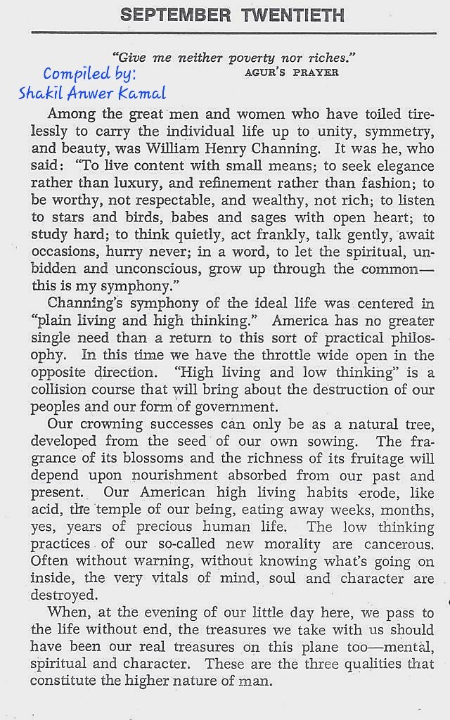 shakil_ak's tweet image. "Give me neither poverty nor riches."
~ AGUR's PRAYER
#Channing 's symphony of the ideal #life was centred in "plain living and high thinking."
In this time, we have the throttle wide open in the opposite direction. "High living and low thinking."
#lifelessons 
#KamalKiBatein