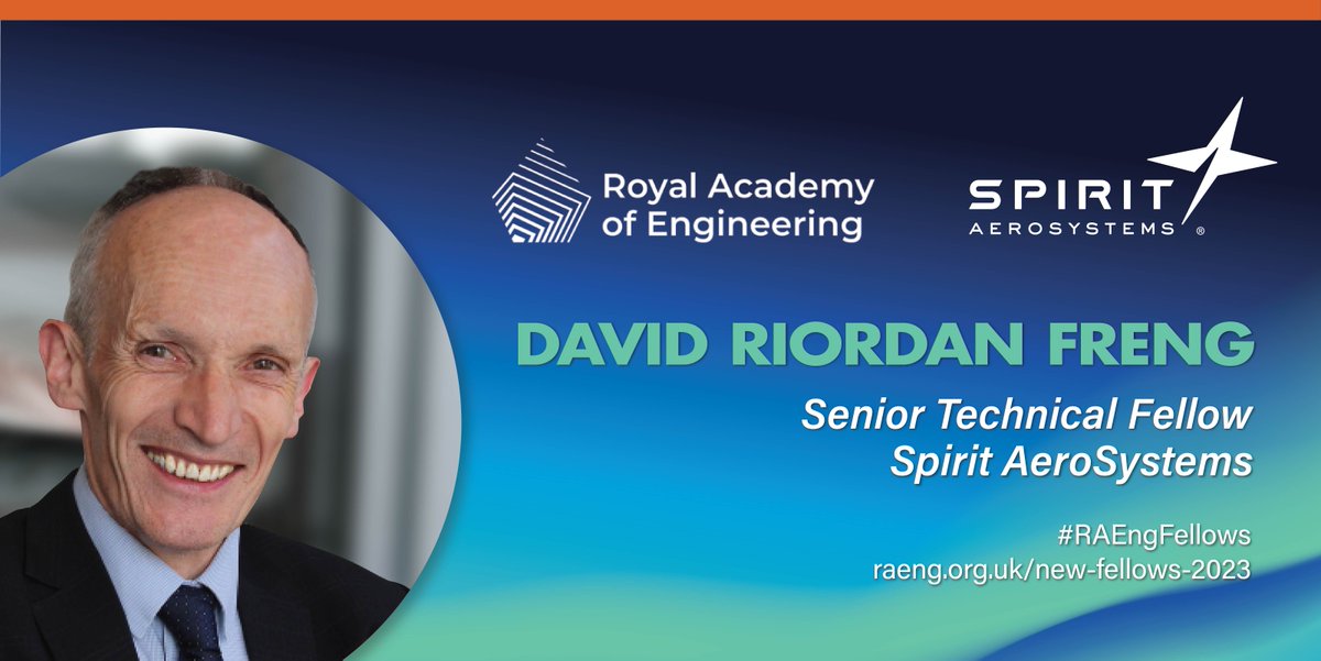 Huge congrats to David Riordan, Senior Technical Fellow, Nacelle Design & Powerplant Integration, who becomes a Fellow of the @RAEngNews! He joins 72 other leading figures in engineering and technology elected this year. Discover more: raeng.org.uk/new-fellows-20…