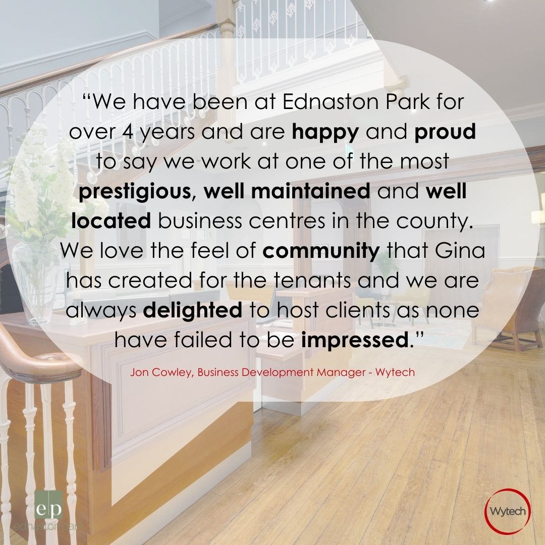 We're just going to leave these 💫GLOWING💫 words from <a href="/Wytech/">Wyatt Clegg</a> here...

If you would like to see our highly rated facility for yourself and discuss what we have available for you, visit our website: ednastonpark.co.uk or call Gina - our Facilities Manager on 01335 360000.