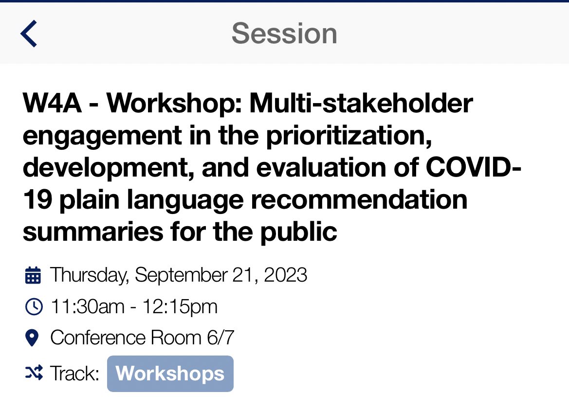 👋🏽 Are you attending #GIN2023Glasgow? Our team is excited to see you at the workshop on developing #Plain Language #Recommendations Join @AshleyMotilall @tamaralotfi88 @shahab_sayfi on Thursday🤩 @HEI_mcmaster @gin_member @schunemann_mac @CochraneCanada