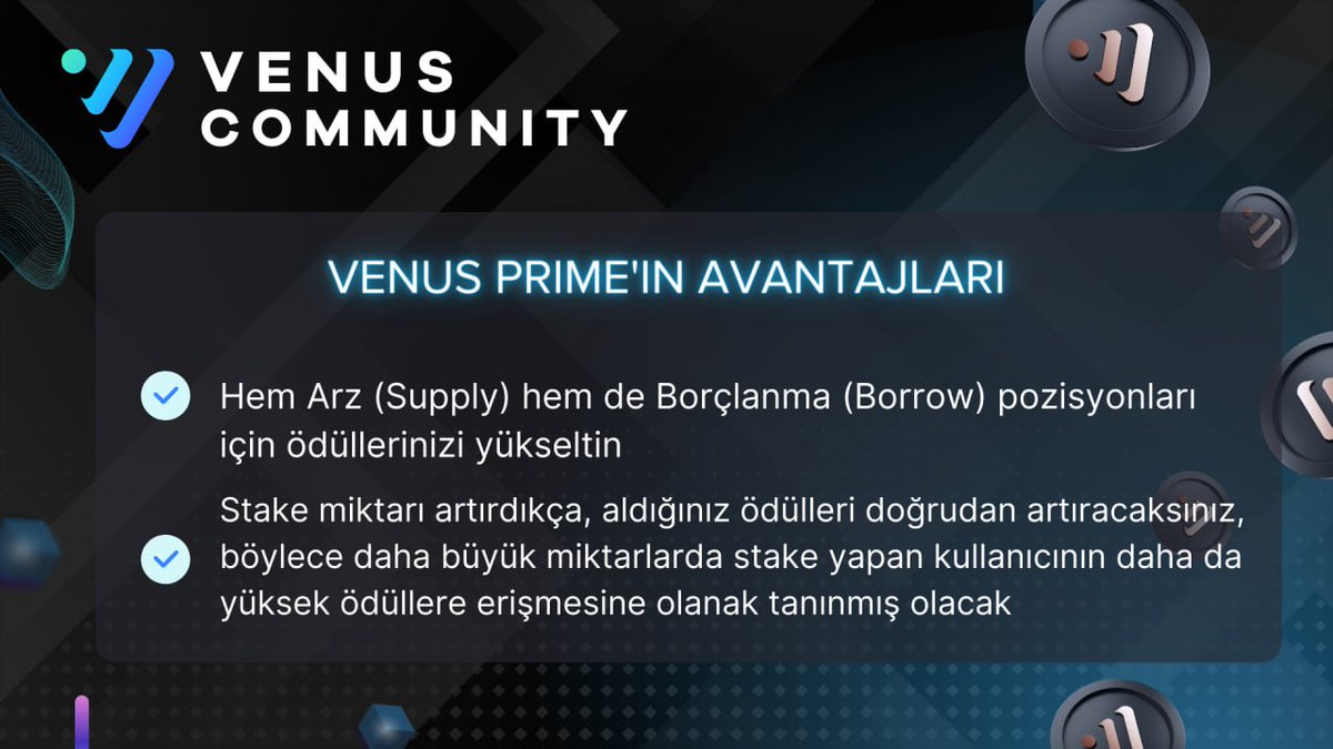 ArssEmr's tweet photo. @VenusProtocol 'de #VenusPrime avantajlarını nasıl en üst düzeye çıkaracağınızı merak mı ediyorsunuz? 💫
Gerekli şartları sağlayıp, stake ederek daha yüksek ödüllerin kilidini açın!
Daha Fazla $XVS Staking → Daha Fazla Ödül!
#StakeAndElevate https://t.co/aTK97nXlCT