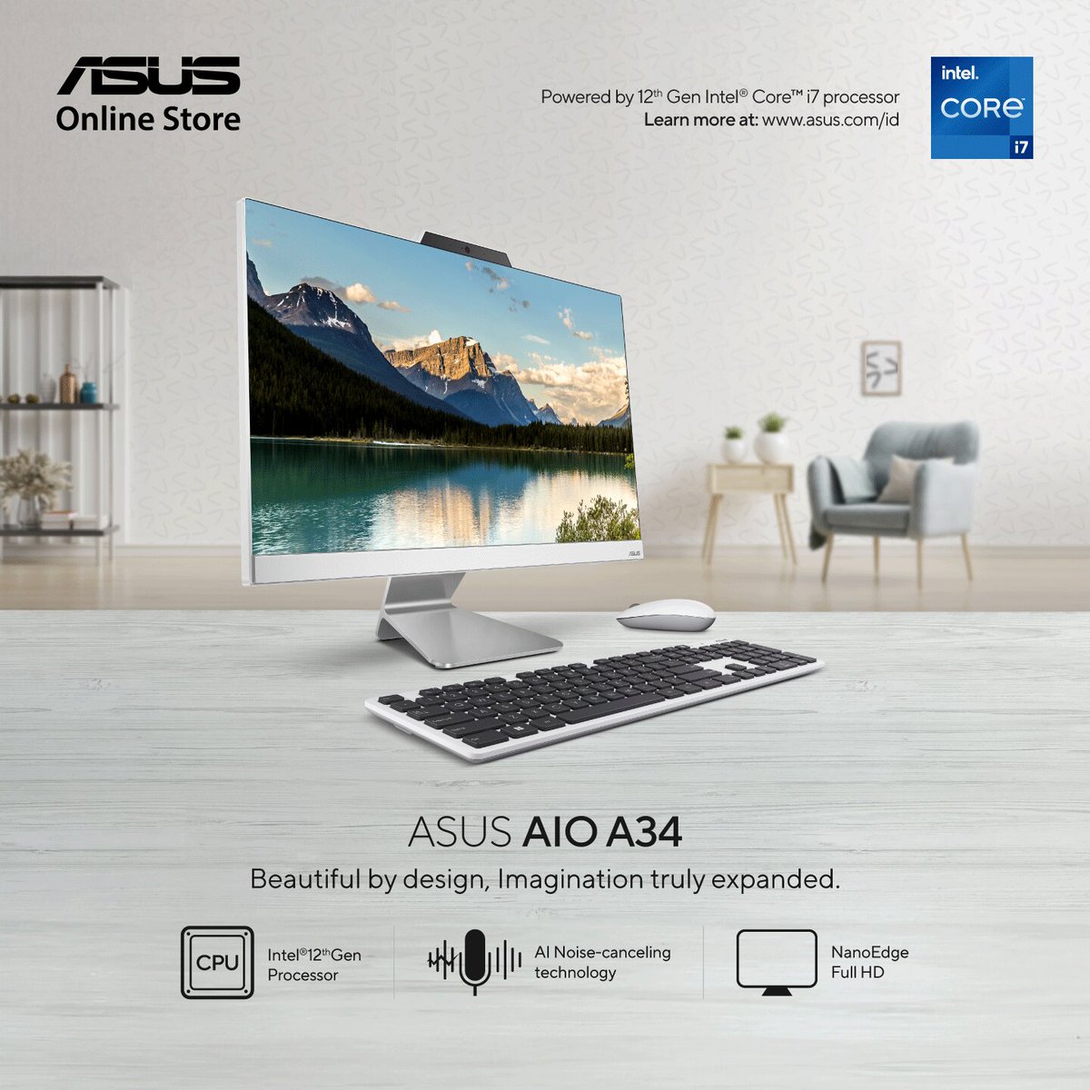 ASUS_Indonesia's tweet photo. ASUS AIO A34 memiliki prosesor Intel Core i7 Generasi ke-12 untuk performa komputasi tanpa kompromi. Desain penyimpanan gandanya memberdayakan akses file yang cepat dan kapasitas besar.
Yuk beli ASUS AIO A34 di ASUS Online Store sekarang!
#ASUSAIOA34 #ASUSOnlineStoreID https://t.co/9hiHzLNYWZ