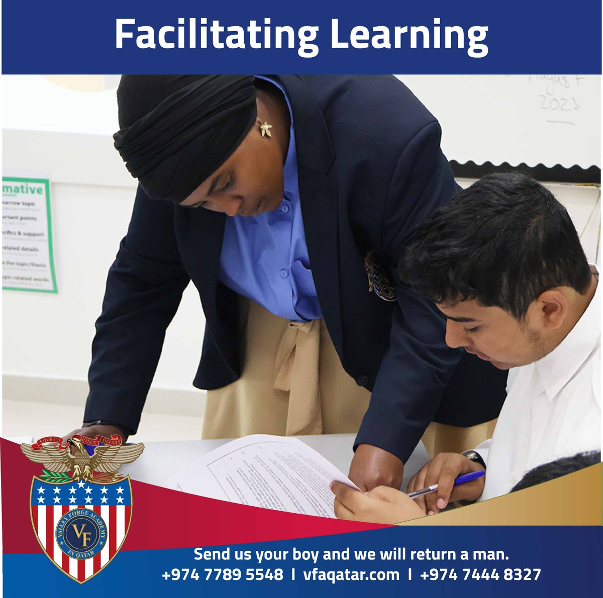 vfaqatar's tweet photo. يتلقى طلاب المدارس الثانوية لدينا دروسًا في الرياضيات والعلوم واللغة الإنجليزية / فنون اللغة والدراسات الاجتماعية مع معلمي الفصول الدراسية الذين تم إعدادهم في كل مجال من هذه المجالات
#preparingforgreatness #valleyforgeqatar #americancurriculum #vfaqatar https://t.co/Di75biNgXr