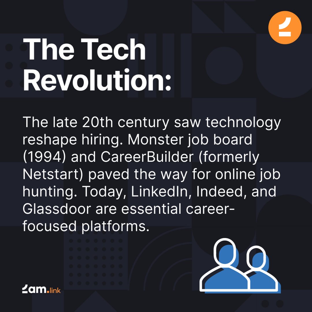 Let's take a quick trip through time and explore how the hiring process has evolved!  

#recruiting #recruitment #hiring #recruiter #recruitmentindustry #softwaredevelopment #programming #facts