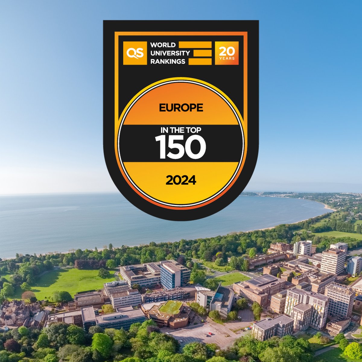 SwanseaUni's tweet photo. We’re pleased to announce that #SwanseaUni has been named as one of the top universities in Europe, according to the first ever edition of the QS @worlduniranking Europe 2024!

The results see us place #103 overall and #31 in the UK.

Full details:
➡️ https://t.co/Jvmz5DsZT7 https://t.co/acXVoO8neD