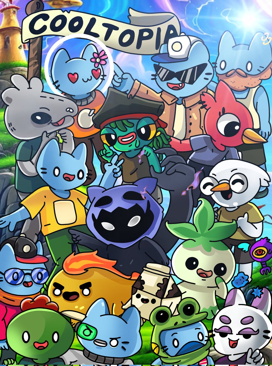 This is my entry for the contest entitled " into the cooltopia"  hope you like it. <a href="/coolcats/">Cool Cats</a>
#SideKXArtContest