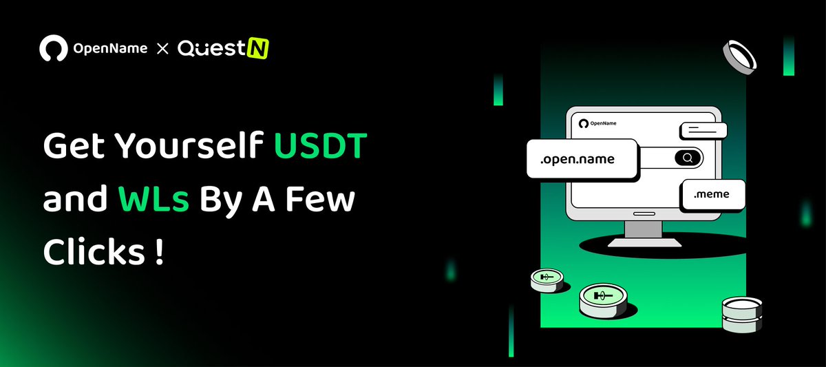 OpenNameProject's tweet photo. 🎊Come and Join OpenName's Telegram for USDT and WLs🎊

🥳We are giving away the “MEME" category suffixes WLs*20 and 10USDT *1 on @QuestN_com.
Each WL can register a “MeMe" category free Omnichain domain in @ethereum, @BuildOnBase, @arbitrum,  @optimismFND, @zksync, @0xPolygon, #PolygonzkEVM, @BNBCHAIN, @linea, @avax at: https://t.co/29FIOiW00A.

🧐More Detail:
https://t.co/ybwDFqam85

🤖Eligibility:
Join OpenName Telegram Group: https://t.co/crUiVOHwYE

💼Event Period:
September 20th - September 24th

#Ethereum #domainname #Giveaways #NFT #questn #Arbitrum #base #zksync #POLYGON #BNBChain #OPTIMISM #TelegramGroupLink