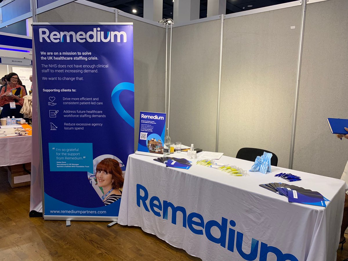 We are pleased to have @RemediumUK back at stand 22 of our exhibition hall today. If you are here make sure to stop by and say hello! #HPMA2023 #Passion4People
