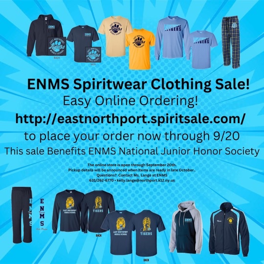 ENMS-Get your TIGER-Tastic clothes today!