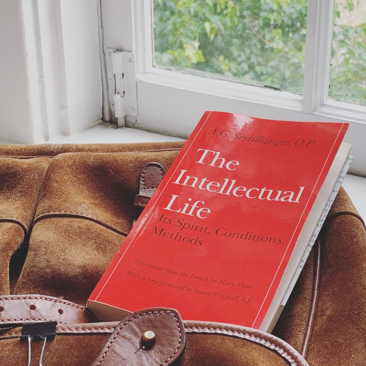HarrisonGarlic1's tweet photo. What is the purpose of study? 

How does modern man get this exactly backward? 

Here is a short insight from one of the best books I’ve ever read. 

⬇️⬇️⬇️

In his 1946 classic, The Intellectual Life, the French Dominican A.G. Sertillanges lays out the simple purpose of study:

“The order of the mind must correspond to the order of things.”

He is drawing from St. Thomas Aquinas, who teaches that truth is the conformity of the mind to reality.

This is the purpose of the liberal arts, of the great books, and of all study: the pursuit of truth. 

We must labor to conform our minds to the contours of reality.

We aid one another in our pursuit of truth through our words, whether oral or written, for it is the purpose of our words to convey truth.

How rich we are then to have the writings of such masters as St. Augustine to help guide us in this vocation of the intellect.

As Sertillanges teaches, “books are signposts” on the movement of the mind toward truth.

We approach such authors as a student approaches a teacher—ready for a tutelage in what is real.

Whereas Catholics strive to conform their minds to reality, modern man strives to conform reality to his mind.
