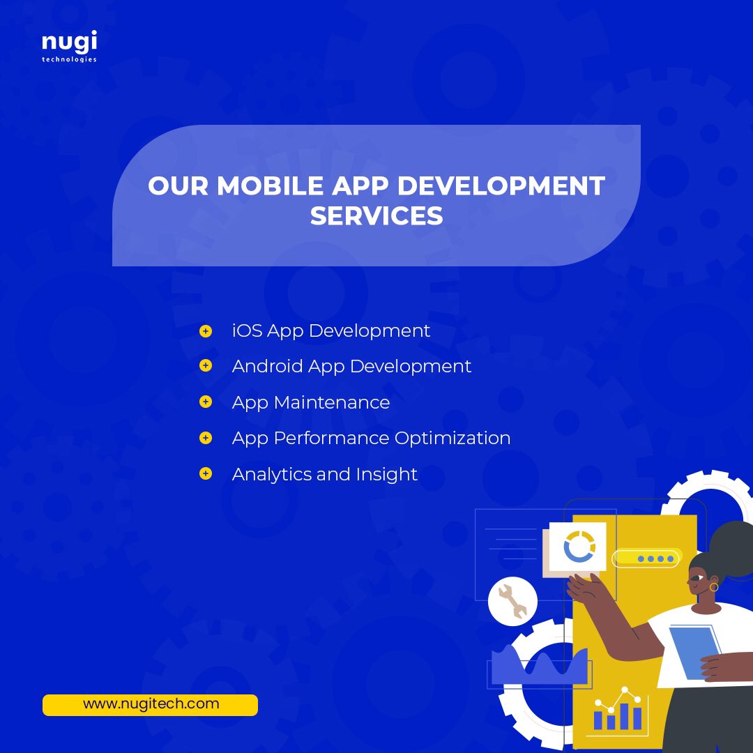 nugitech's tweet image. Boost your business with our Mobile App Development Services. We specialize in iOS and Android app development, providing exceptional quality and functionality.
Reach out today, let's build your Mobile App for you
#nugitech #MobileAppDevelopment #iOSAppDevelopment