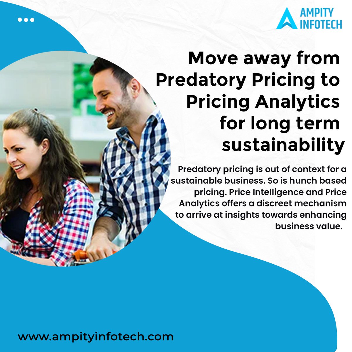 Ampity_Infotech's tweet photo. Pricing Analytics is highly useful in not only a booming economy but also otherwise. It is the key to ensuring not just growth but profitable growth. Predatory pricing is out of context for a sustainable business. So is hunch-based pricing. 
https://t.co/vdeaJ74H8l
#WhatsApp https://t.co/i2YVImee2F