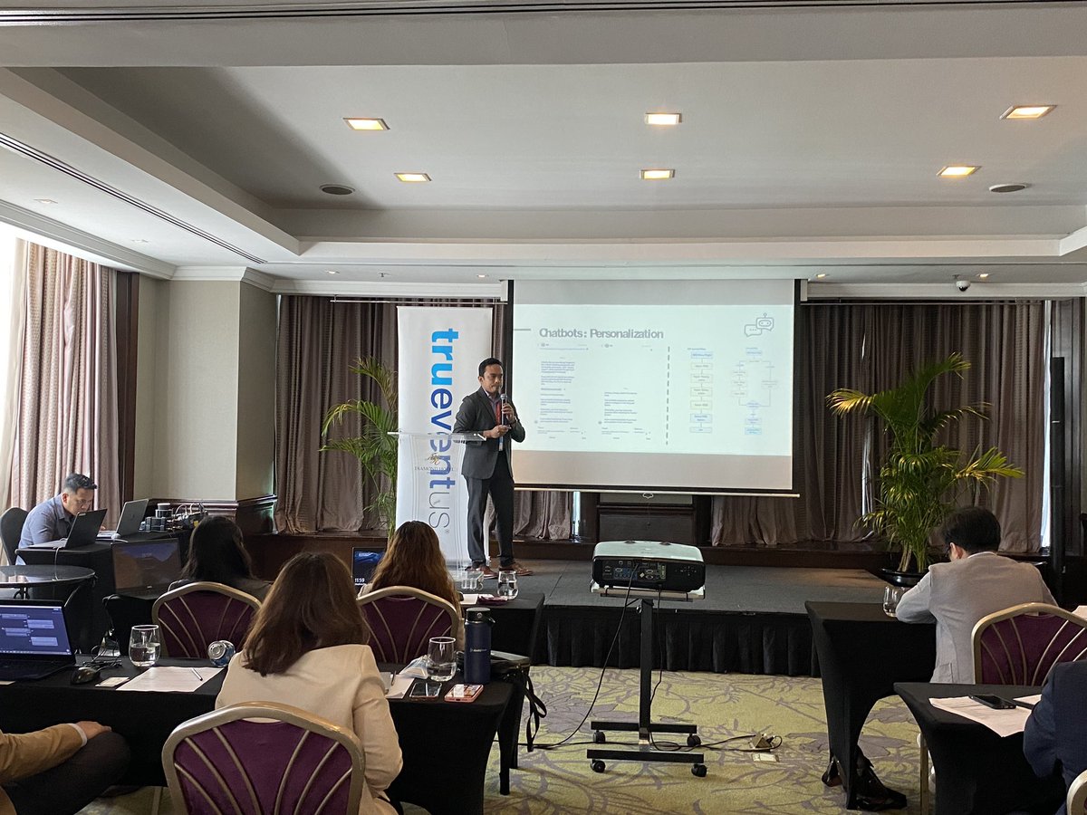fabhar's tweet photo. Sharing experience and best practices building Chatbot, AI and Data pipeline for @airasia at 3rd Annual Chatbot &amp; AI Summit, Manila. Presentation: https://t.co/DVJQyQk3N2

Cc: @TrueventusMy https://t.co/UgE00AuQEk