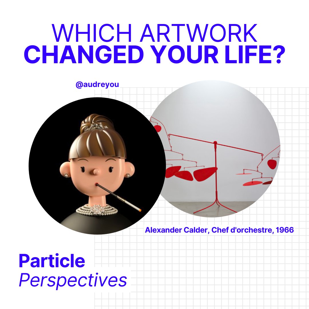 Collectparticle's tweet photo. We ask thought leaders in the web3 + art worlds...

Which artwork changed your life?

@Audrey_Ou, Co-Founder and CEO  of @trlab_ tells us how a beloved Alexander Calder mobile struck a new chord.

Read more below ⬇️

@calderfdn #alexandercalder #trlab https://t.co/jZoTI3NvTB