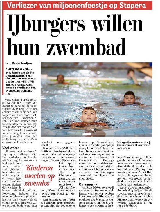 IJburg puilt uit van de kinderen, maar heeft niet eens een zwembad 🤨 parool.nl/amsterdam/ijbu…

Hoog tijd om dat te veranderen, #raad020! 🏊 #Amsterdam #raad020 #020oost #IJburg #zwembad #sport #veiligheid