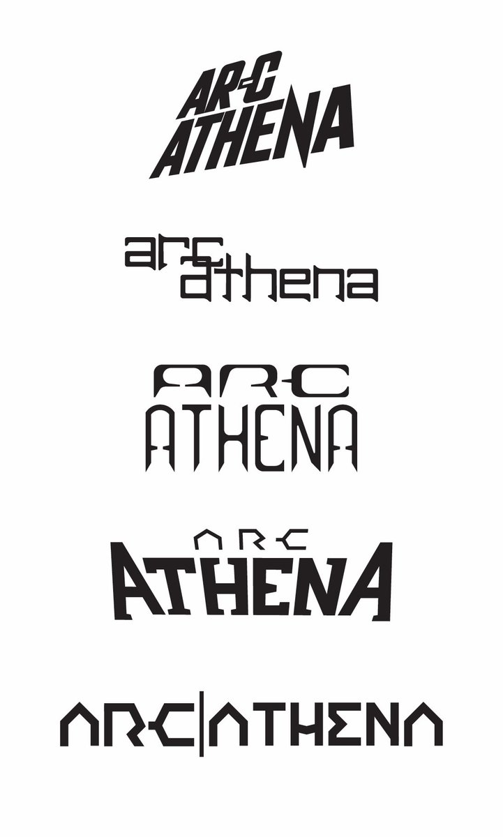 [👀 LOOK!]

Below are <a href="/EricCanete/">Eric Canete</a> sketches exploring ideas and themes for the ARC ATHENA logo. 

After choosing the one that Eric felt best suit the series, the sketch was then sent to book designer Leonardo Olea for adjustments and polish.