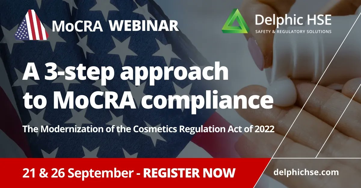 delphichse's tweet photo. ➡️ DON'T MISS OUT - LAST CHANCE TO BOOK YOUR PLACE
A 3-step approach to MoCRA compliance: 21 & 26 Sept 2023
https://t.co/MfiJhdSklS
#MoCRA #compliance #law #fda #cosmetics #CosmeticNews #CosmeticsIndustry #Legislation https://t.co/LPVY1MQYx2