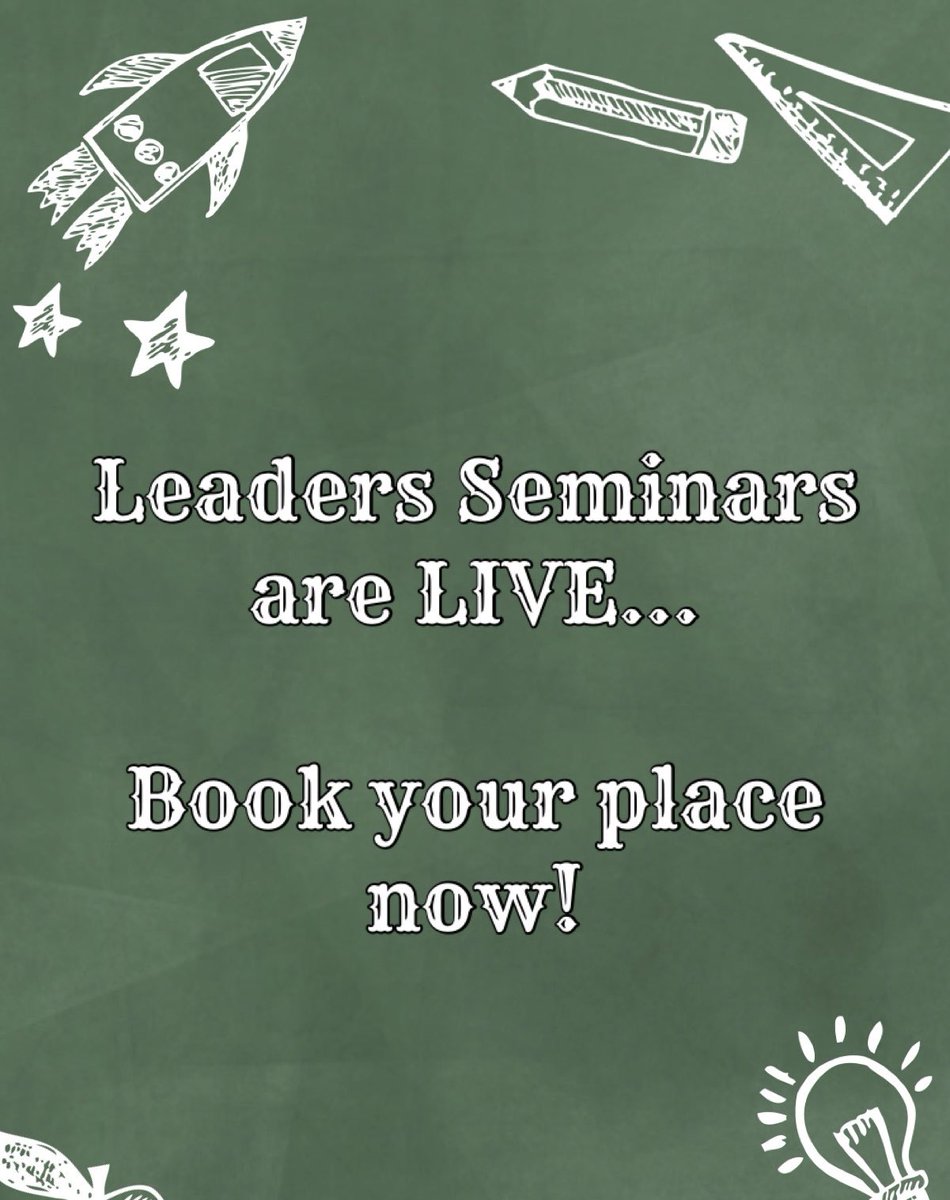 📢Leaders Seminars for the new PMC are LIVE! 👉One school leader plus one other member of staff is invited to attend this full day face-to-face seminar. 👉Go to oide.ie, ‘Apply/Book now’-‘Teachers’- ‘Event Booking’ @oide_Ireland