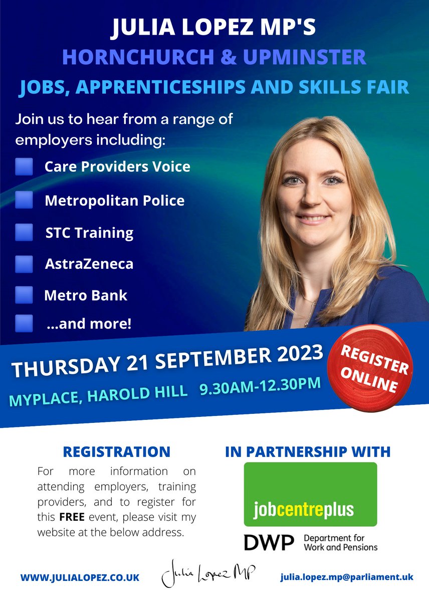 MyplaceRm3's tweet image. There is a Jobs, Apprenticeships and Skills Fair in our large Hall at MyPlace tomorrow - from 9:30am to 12:30 noon

Come and have a look at what is on offer 👀

We look forward to seeing you!