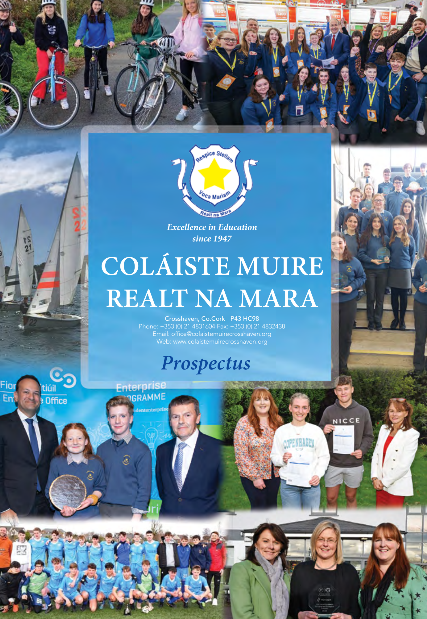 colmuirechaven's tweet photo. Check out our new school Prospectus which gives a taste of what life is like in Coláiste Muire, Crosshaven! It is now available to view on our school website.#OpenNight2023 @ceist https://t.co/a02Bh04EOC https://t.co/w5iX9Do1y1