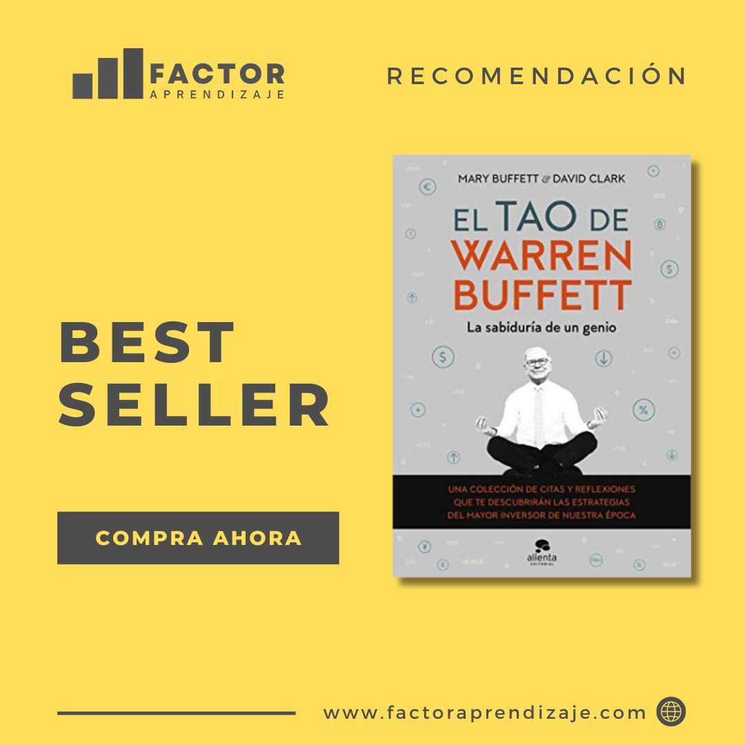 factoraprende's tweet image. ¿Te cuesta invertir de manera inteligente? 🧐 #CompraYa "El tao de Warren Buffett: La sabiduría de un genio". 📚 Inspiración, estrategia y crecimiento personal en una sola lectura. 💡💰🌱 

mtr.cool/ygflziggym

Inspiración 🌠

Estrategia 💡
Crecimiento 🌱