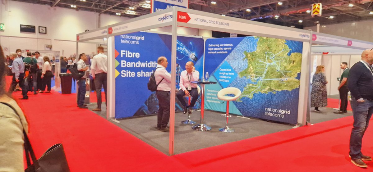 gridtelecoms's tweet photo. #connectedbritain 
Very busy morning at Connected Britain 2023. National Grid Telecoms are at stand 109b, come along and catch up with us to see how we can support your network connectivity needs. https://t.co/muEfVqlOFu