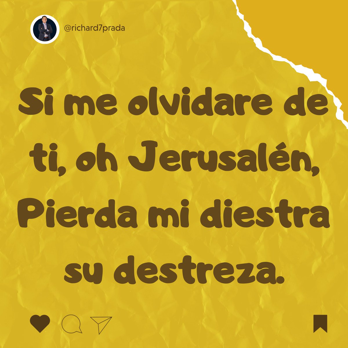Salmos 137

En este mundo, con facilidad es fácil  olvidarse de Dios. Todo está diseñado para eso. Nuestra necesidad de Cristo debe ser como la de David, perder su diestra era la imposibilidad de luchar, comer, trabajar y un sin número de cosas más. ¿Qué tanto necesitas de Jesús?