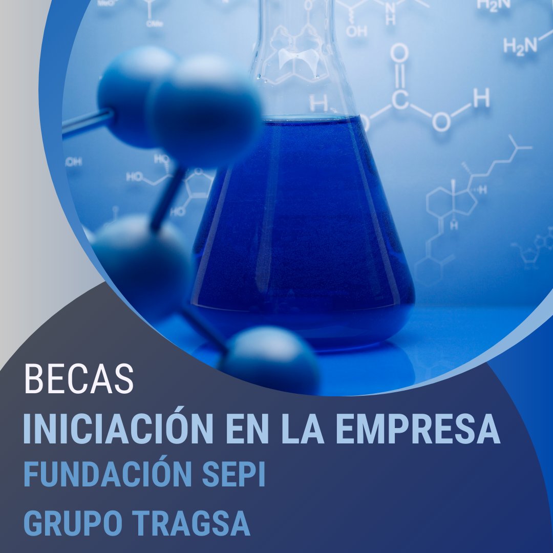 El GRUPO TRAGSA participa en el Programa de becas de Iniciación a la Empresa de la Fundación SEPI, en este caso dirigidas al alumnado de Grado o Máster en Prevención de Riesgos Laborales, Ingeniería Química o Ingeniería de Procesos Químicos Industriales.
fundacionsepi.es/becas/iniciaci…