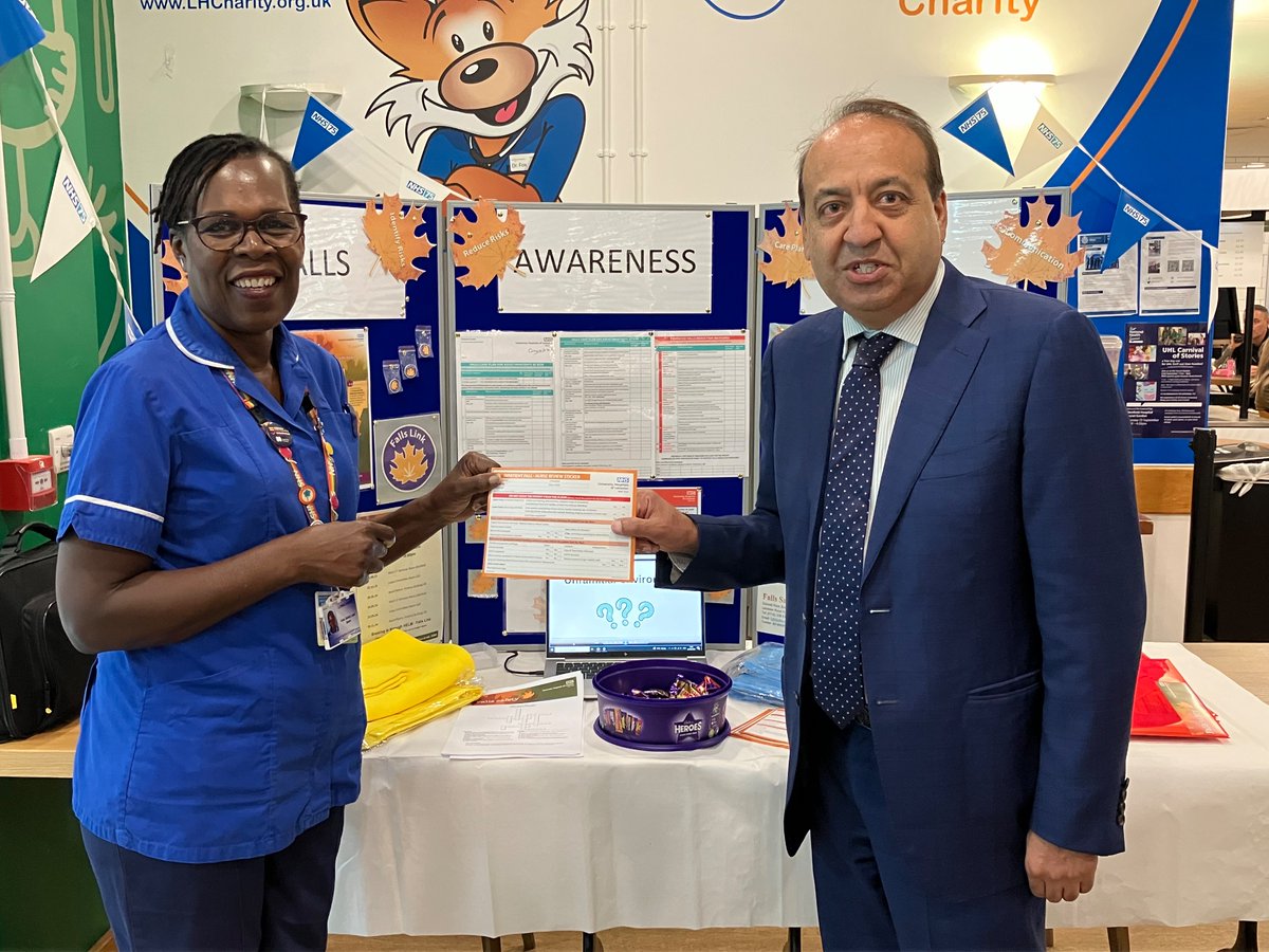UHL Falls Safety (@fallsuhl) on Twitter photo #FallsAwarenessWeek, it was lovely chatting again to <a href="/Zuffar_Haq/">Zuffar Haq</a> at our Fall Safety stand in the Leat Restaurant LRI <a href="/uhl_DOE/">PatientExperience</a> <a href="/Leic_hospital/">Leicester's Hospitals</a> <a href="/sueburtonDCN/">Sue Burton</a> π€© #FallsAwarenessWeek, it was lovely chatting again to <a href="/Zuffar_Haq/">Zuffar Haq</a> at our Fall Safety stand in the Leat Restaurant LRI <a href="/uhl_DOE/">PatientExperience</a> <a href="/Leic_hospital/">Leicester's Hospitals</a> <a href="/sueburtonDCN/">Sue Burton</a> π€©