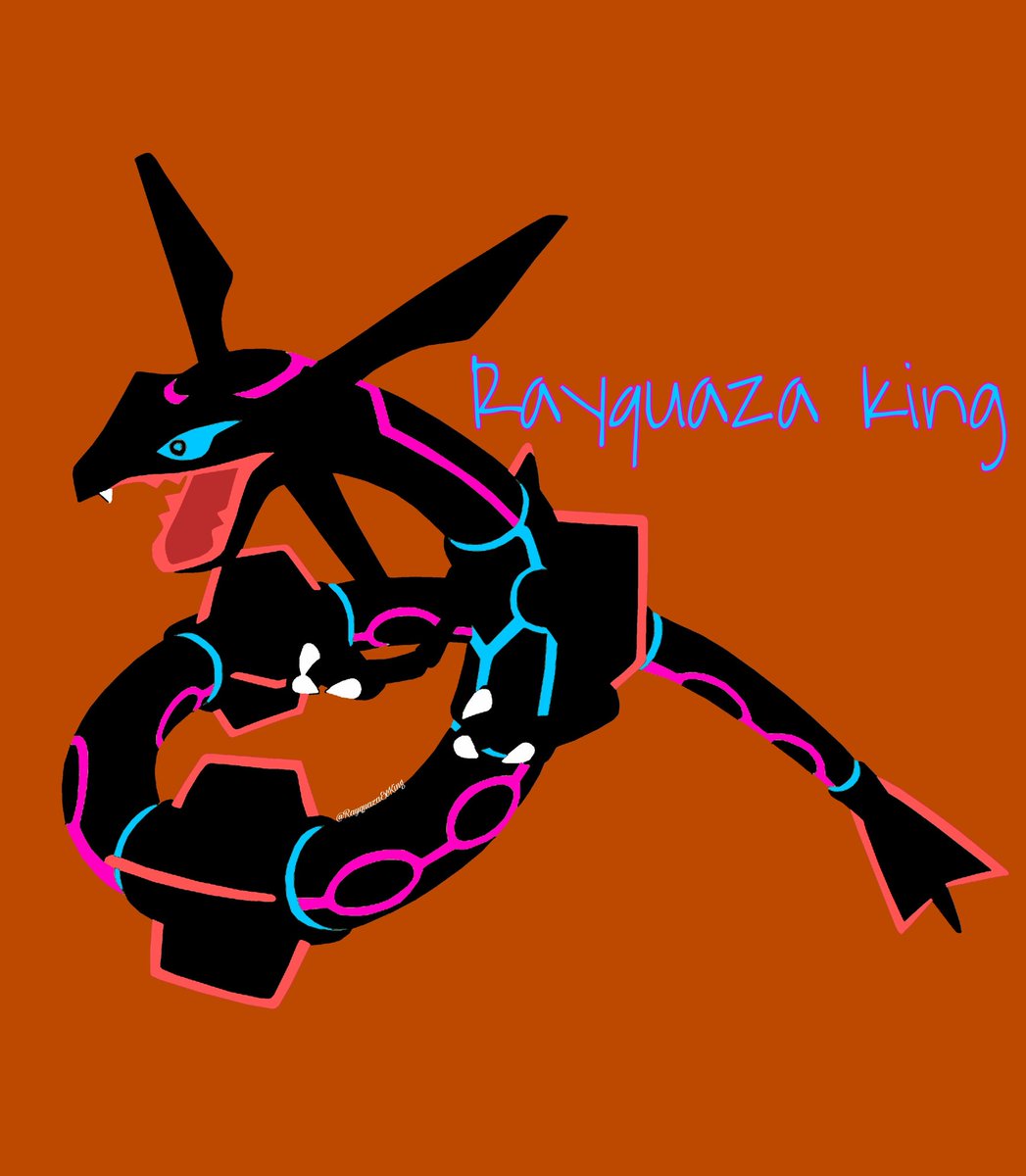 Rayquaza Ex King ☺💙 This is my Rayquaza colors and ik it looks weird But this is my Rayquaza