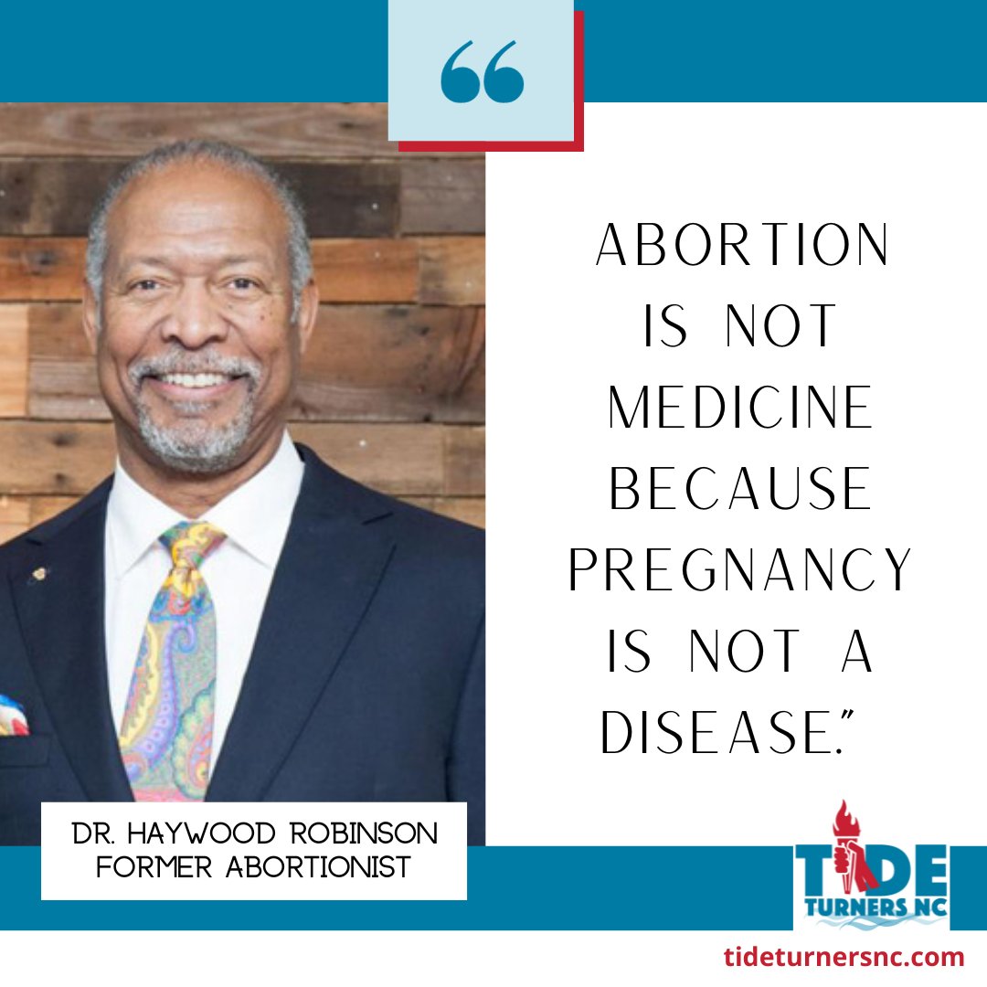 tideturnersnc's tweet photo. We are of the same mind as Dr. Robinson:
ABORTION IS NOT HEALTHCARE. Just stop the silly rhetoric.
We strongly believe in bodily autonomy of the TWO bodies involved. We believe both bodies are important.
#HealthcareEducation #ttnc #tideturnersnc https://t.co/El1O4r4rGt