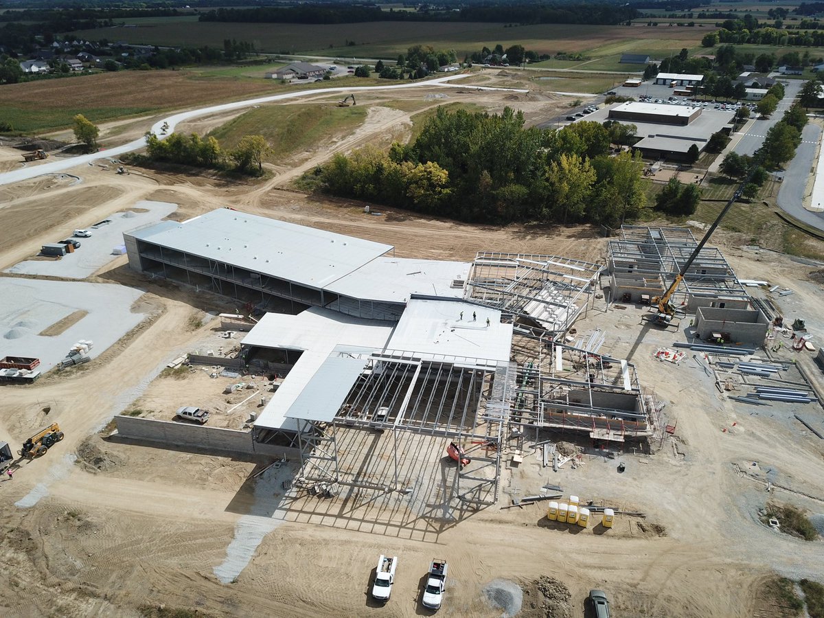 New Fortville ES taking shape! Notice gravel on loop road in background. <a href="/mvcsc_district/">mvcsc district</a>