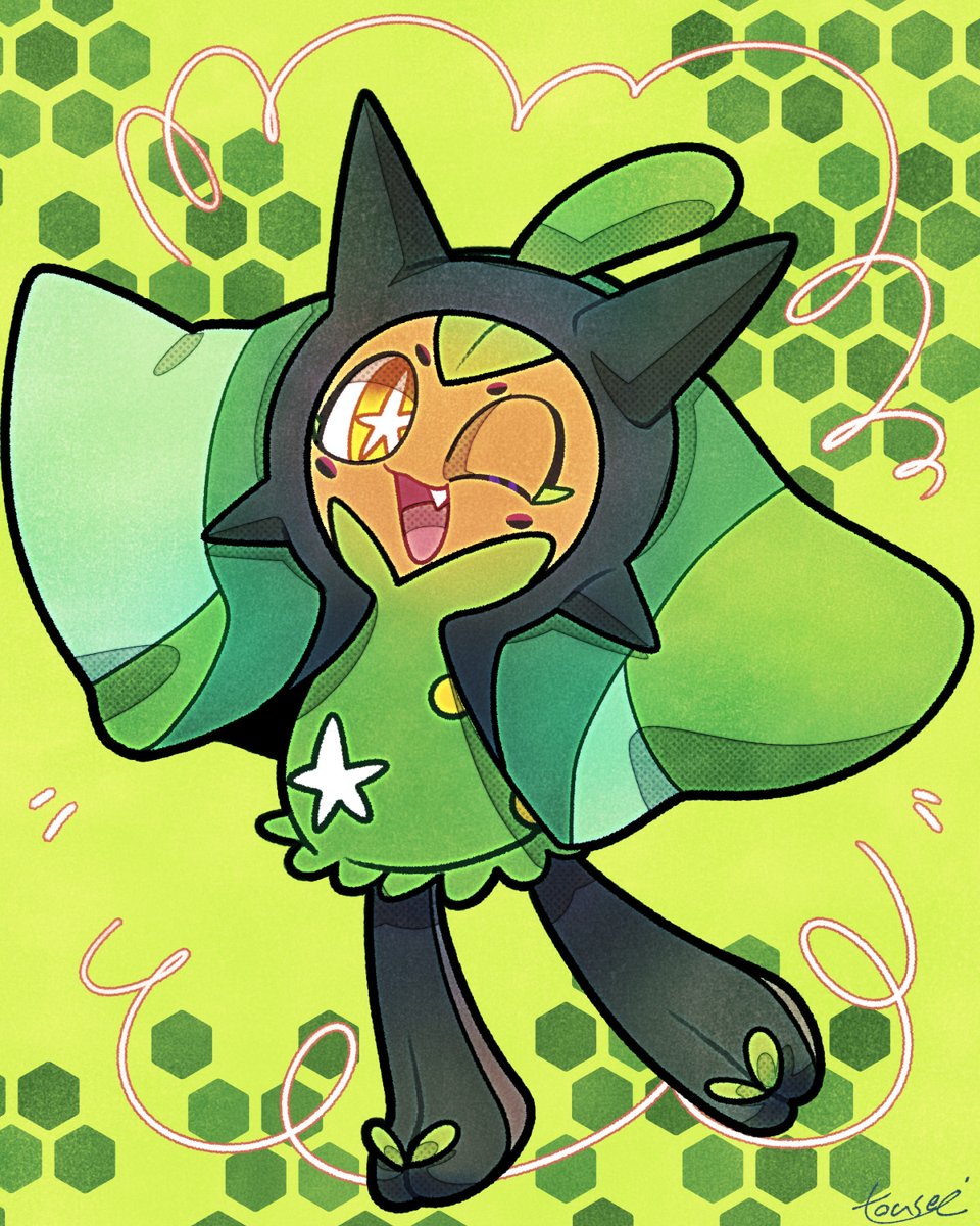 もう素顔かいていいっすよね？
というわけでオーガポンちゃん