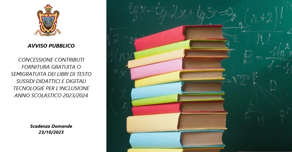 InfCastellucci1's tweet photo. Contributi per la fornitura gratuita o semigratuita dei libri di testo, dei sussidi didattici e digitali, delle tecnologie per l’inclusione relativamente all’anno scolastico 2023/2024.
https://t.co/O2UcuN6Fqe https://t.co/odOwgXFTei