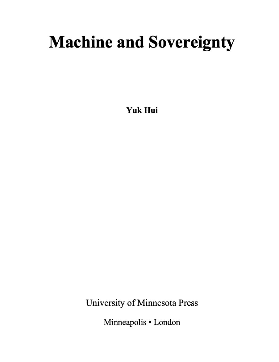 Happy to announce that my next monograph will be published by the University of Minnesota Press in Fall 2024. It is the third and the last of the trilogy starting with Recursivity and Contingency.