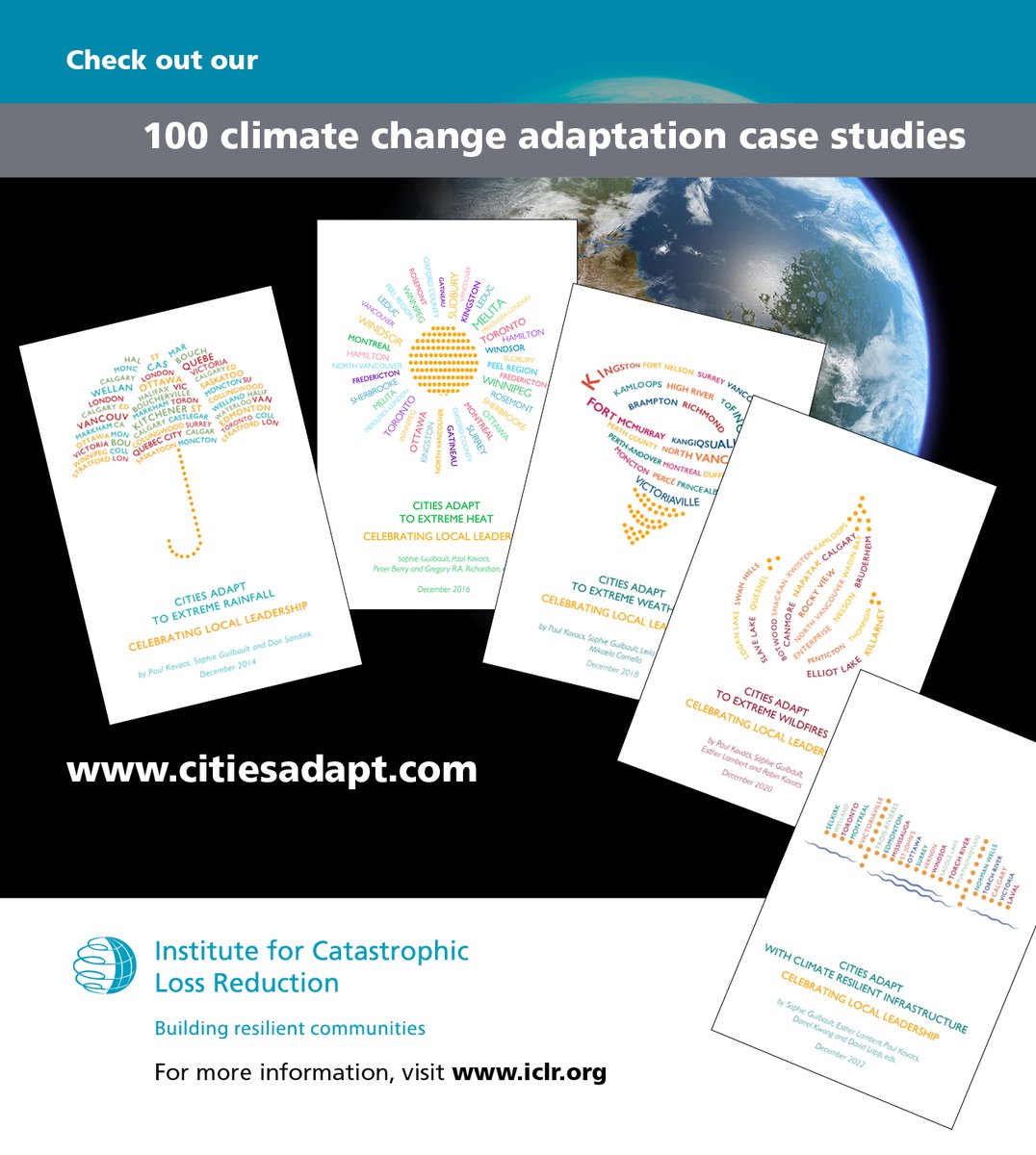 CitiesAdapt's tweet photo. ICLR has 100 case studies on actions Canadian communities have taken to adapt to climate change. Check them out at https://t.co/9ckeMgre2p #ClimateChange #Adaptation @ICLRCanada https://t.co/dJ6Y73iSY4