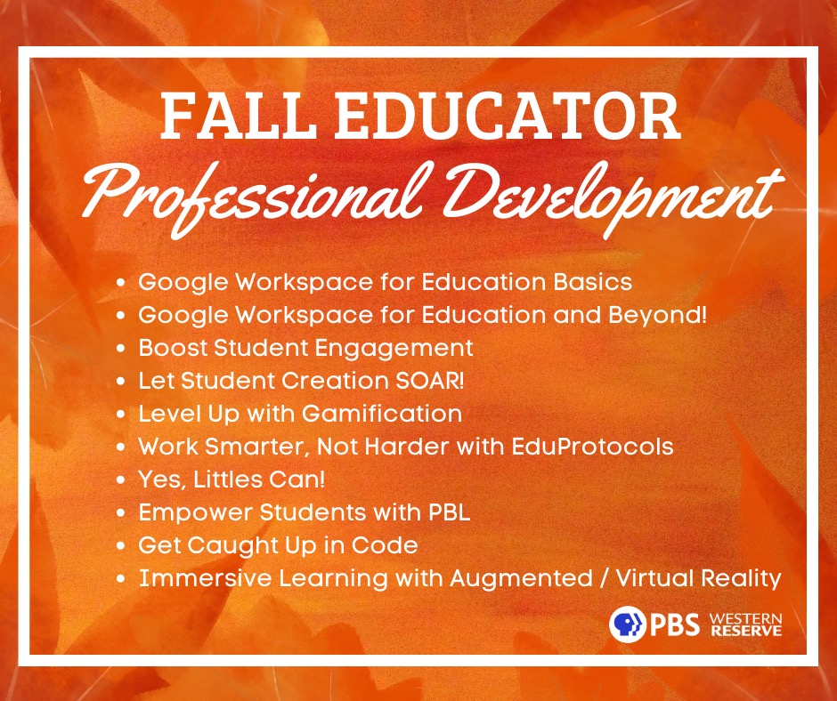 cmdanhoff's tweet photo. It's not too late! Courses start Sept. 25! Register TODAY! https://t.co/DwgNn3Ukm3 #MyOhioClassroom #GEGOhio #EdTech @OhioGeg #ARVRinEDU #CSforALL #EduProtocols #StudentEngagement #PBLChat #CSforOhio @PBSWR_Education https://t.co/dXeohGkvMs