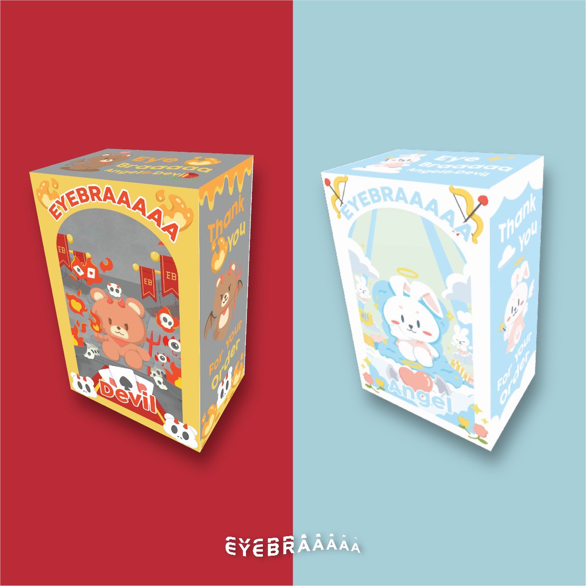 eyebraaaaa's tweet photo. 🎁 Devil &amp; Angel Special Set 💫

🛒 You can pre-order at
 Line Shopping eyebraaaaa official or click the link  https://t.co/tjWXi3HhHf

 🗓️ Pre-order time starts September 21th at 11:00 AM and ends September 31th at 11:00 PM (Bangkok).

#DevilandAngel
#eyebraaaaa https://t.co/ZNuV70Dv9l