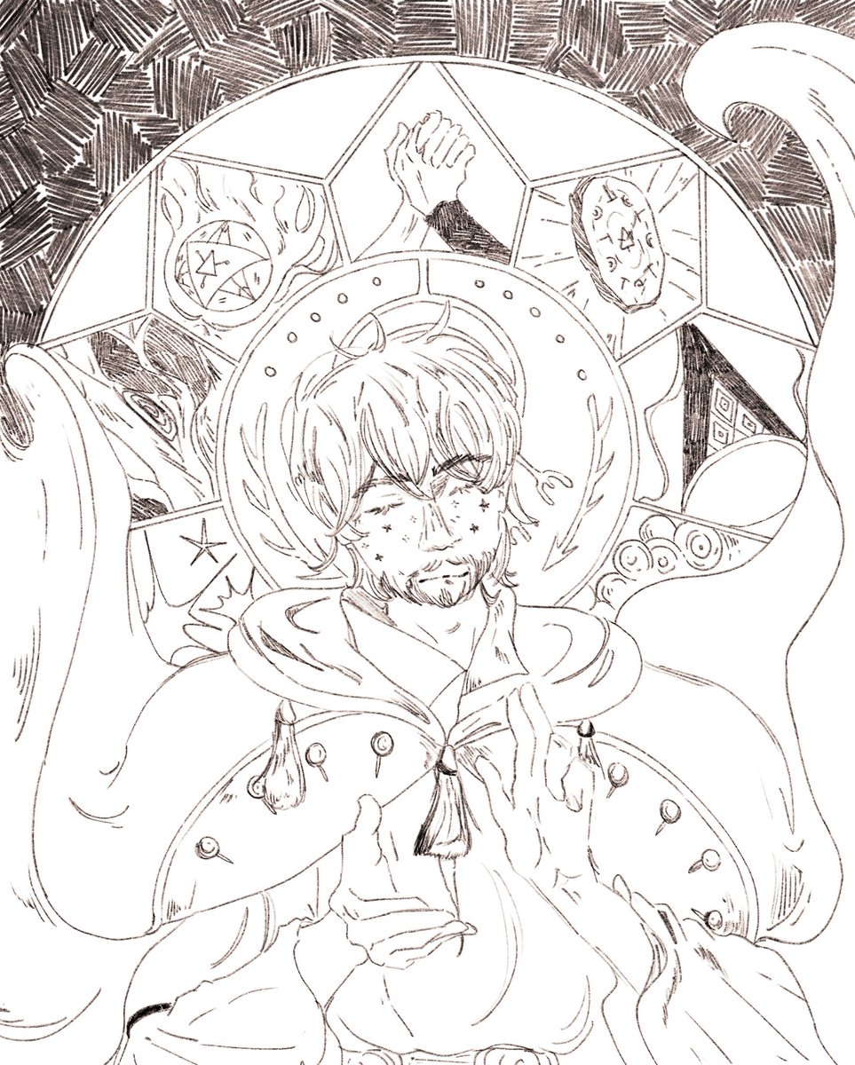 witch of light 
oru birthdayyy,,,,he’s so father in his 30s
#Δ帽子 #witchhatatelier