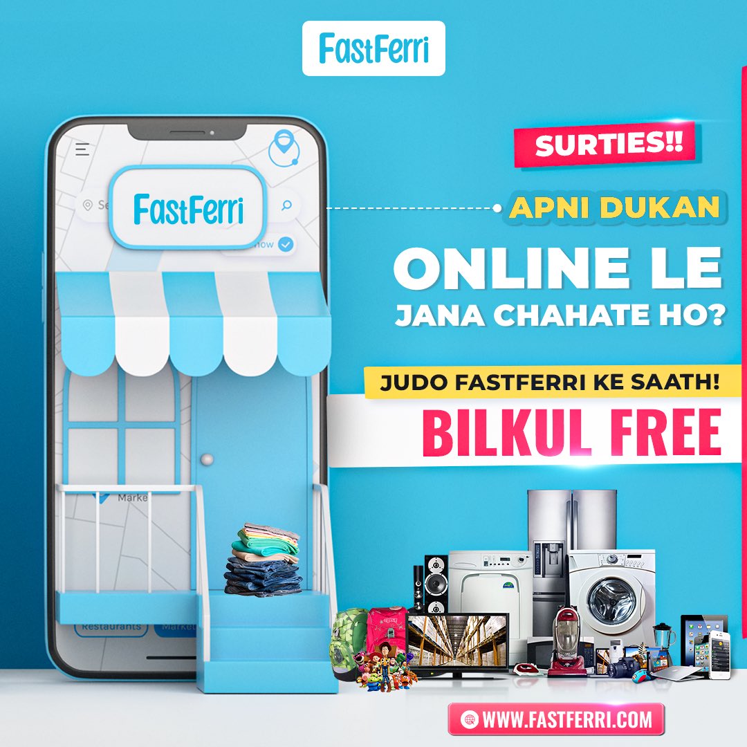 fast_ferri's tweet image. Surties!! Apni dukan online le jaana chahate ho? 🚀

Get started with FastFerri - it's absolutely free! 🛒💻 

#SuratBusiness #OnlineRetail #FastFerri #EcommerceOpportunity #DigitalTransformation