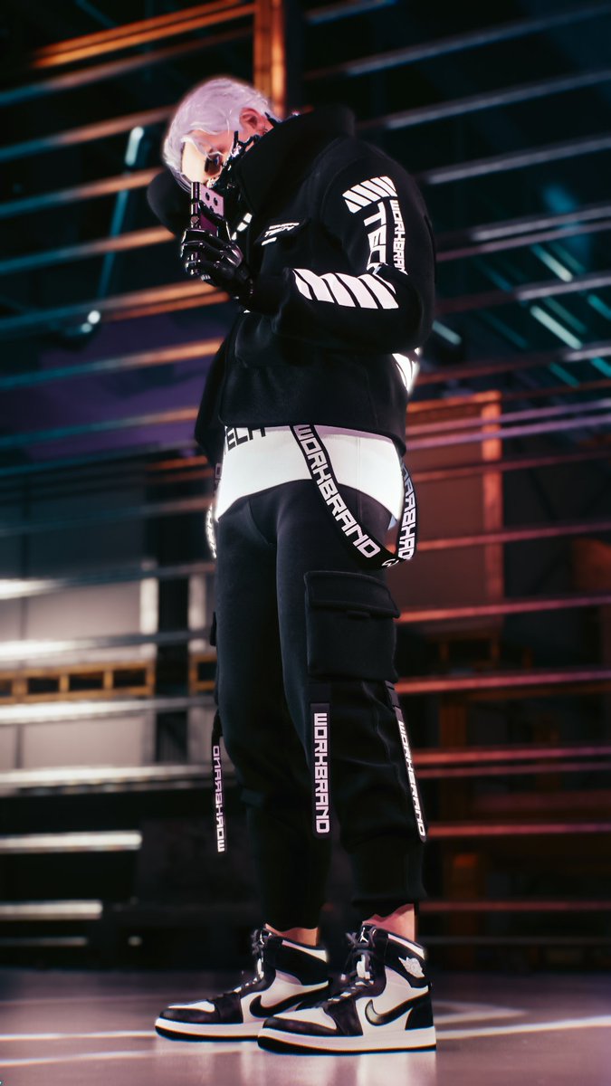 BOKIbot_'s tweet photo. AIR JORDAN.（Male）
The first mod my teacher taught me to make.
#Cyberpunk2077 
#Cyberpunk2077PhotoMode 
#VirtualPhotography 
#Vp https://t.co/K1bzQwuNg0
