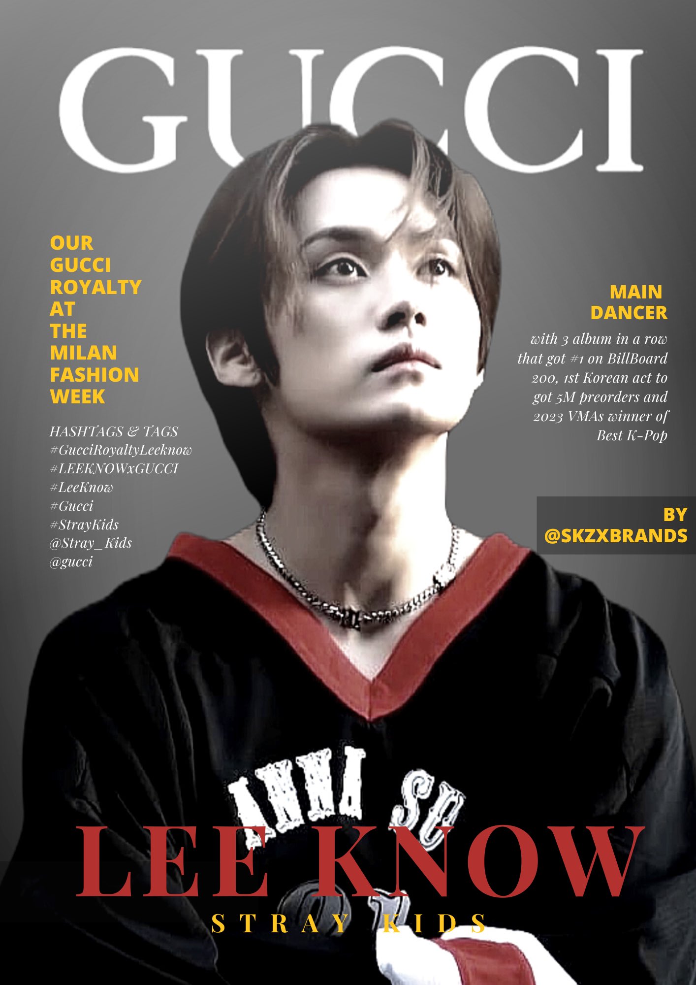 Beauty+ Korea Febuary 2022 Stray Kids LEE KNOW Cover #A