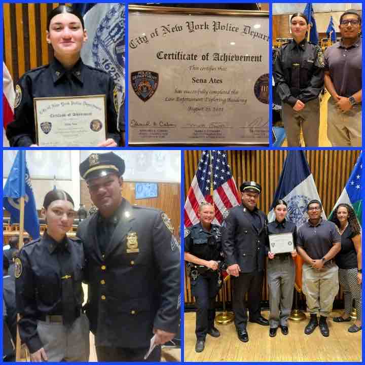 NYPD68Pct's tweet photo. We want to wish NYPD Explorer Ates a congratulations on graduating the Explorer Academy! Job well done! #Post2268 https://t.co/sRkxEmDZvN
