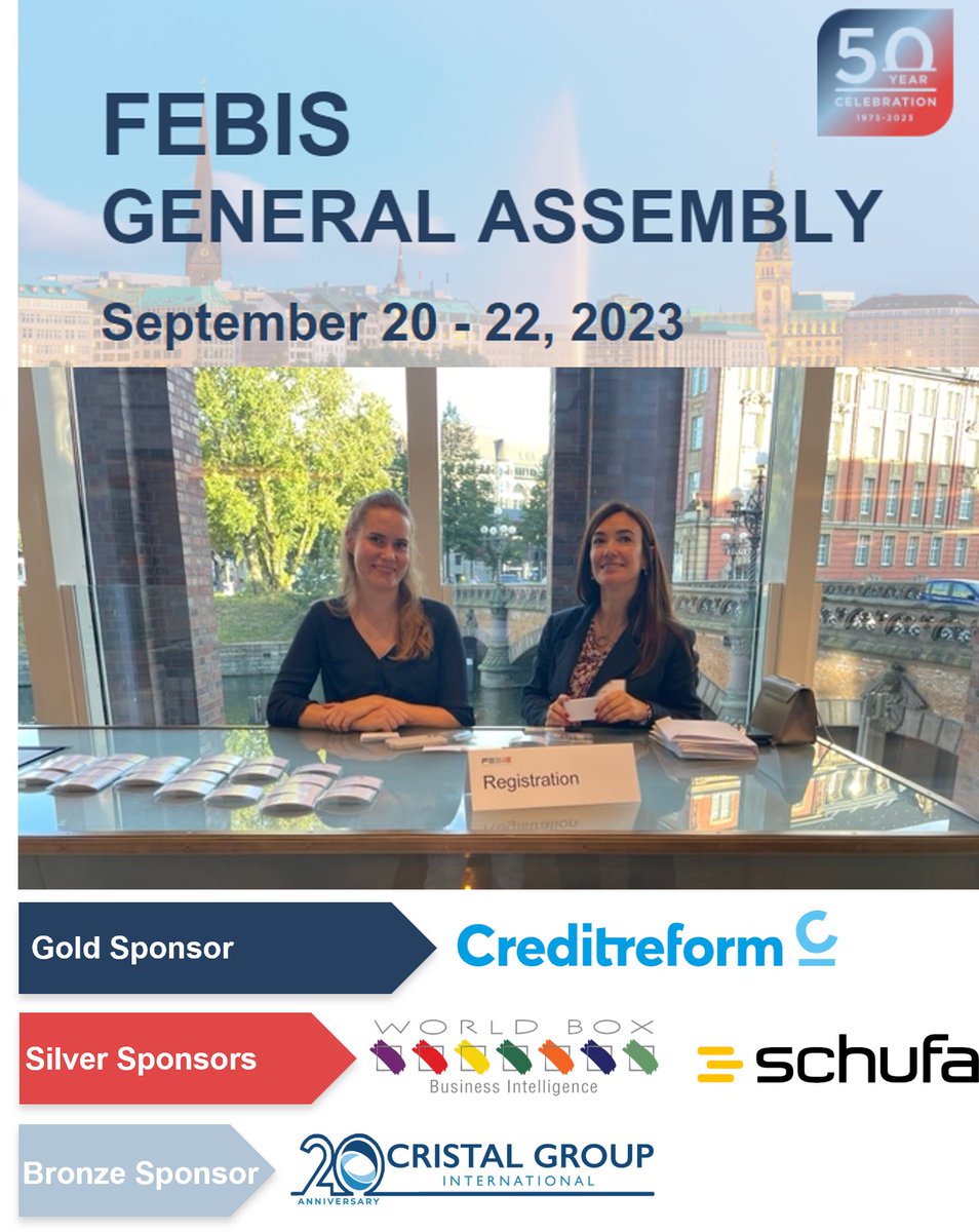 FebisOf's tweet photo. ๐A warm welcome to our members arriving today for our two-day #FEBIS General Assembly Meeting in the beautiful city of #hamburg. Prepare for #networking, enriching #insights... and a great #50thanniversary #celebration! ๐ฅ ๐ ๐
#strongertogether https://t.co/58tJxdXcAC