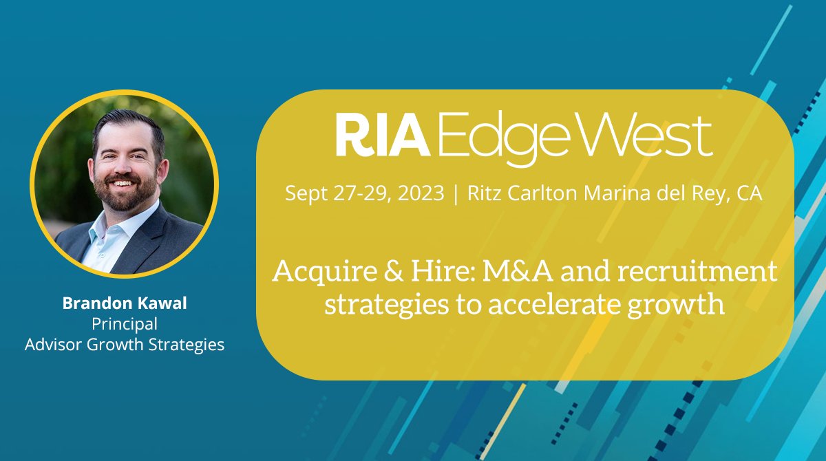 Looking forward to a great event next week with <a href="/RIA__Edge/">RIA Edge</a>! Let me know if you will be joining for the session on M&amp;A, talent acquisition, and best practices for retention. Full agenda here: spr.ly/6013PIi8D