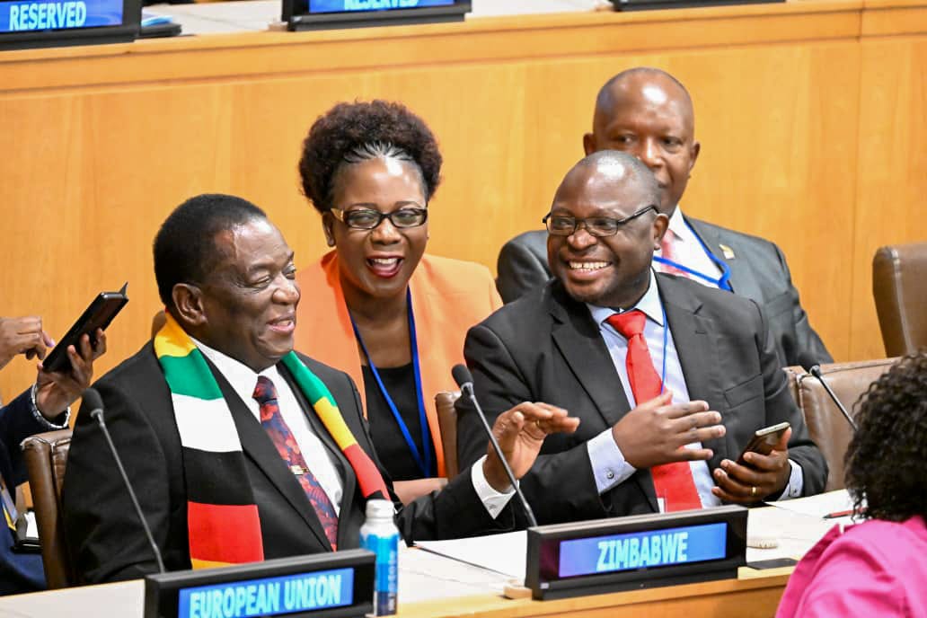Zambian Foreign Minister was very excited after meeting President ED Mnangagwa in plenary segment of the PPPR High level meeting