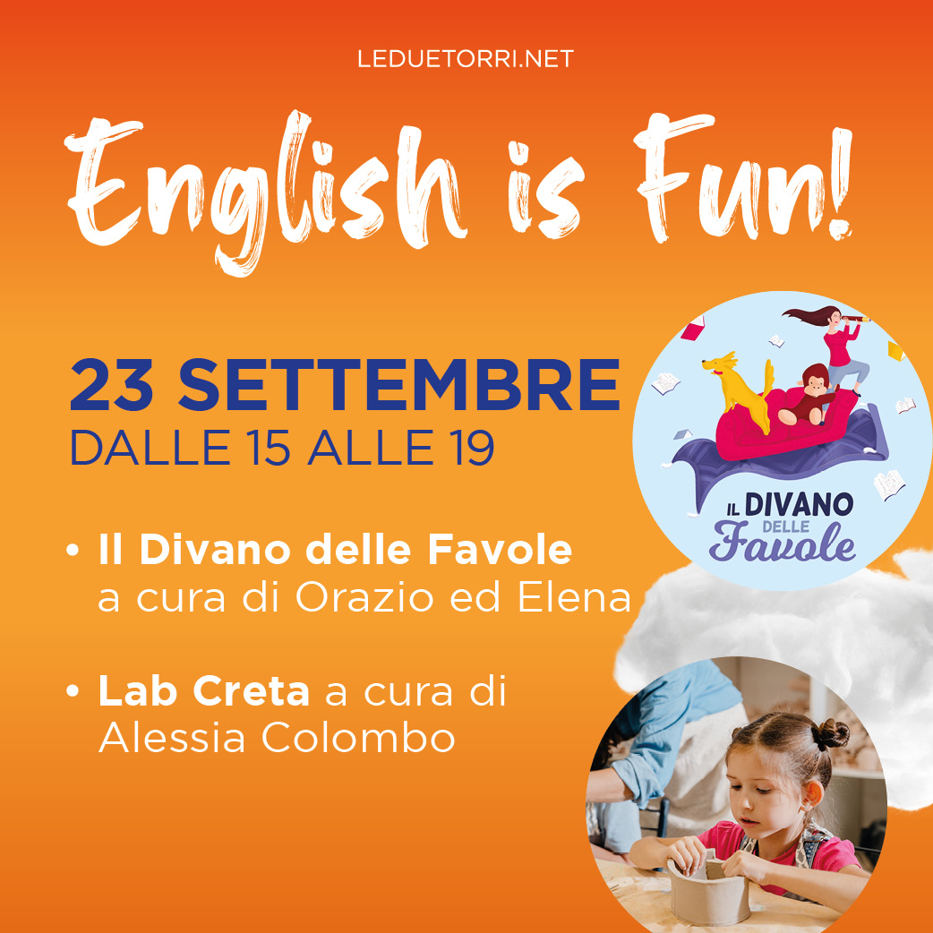 Le_Due_Torri's tweet photo. Sabato 23 settembre ti aspetta un pomeriggio super creativo per i tuoi bimbi alle Due Torri! ✨
Un mix di espressione artistica e apprendimento divertente: prima giochi e racconti in lingua con Orazio ed Elena e a seguire un laboratorio con la creta a cura di Alessia Colombo😍 https://t.co/zqN6Vd7Wte