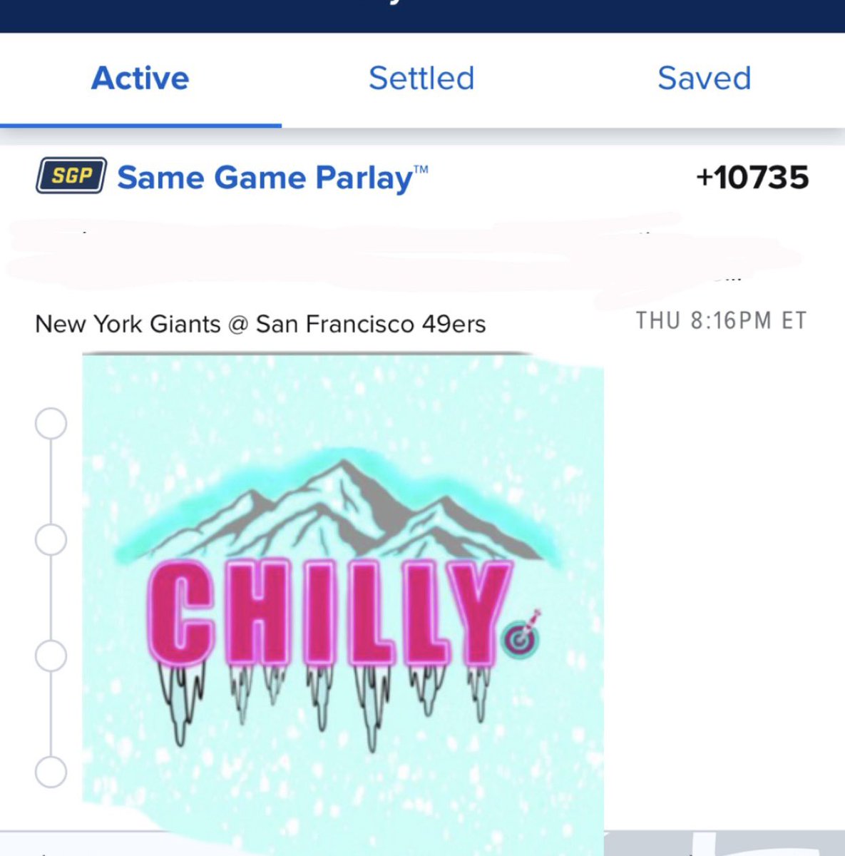 ChillyBets's tweet photo. Since PointsBet took receptions out of their SGP’s (for now)… we’re rocking with FD for this TNF bomb!
$9 gets you $1000. 
Discord members gonna be eating eating good this week.
100 Retweets and we leak the play before tomorrow’s game!!! https://t.co/P4y4ndTwIh